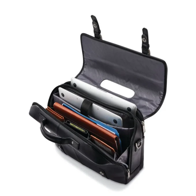 Klassisk skinnväska med lock