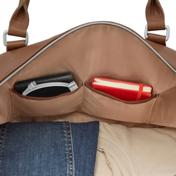 Klassisk weekendväska i skinn