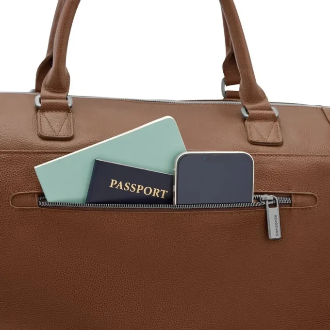 Klassisk weekendväska i skinn