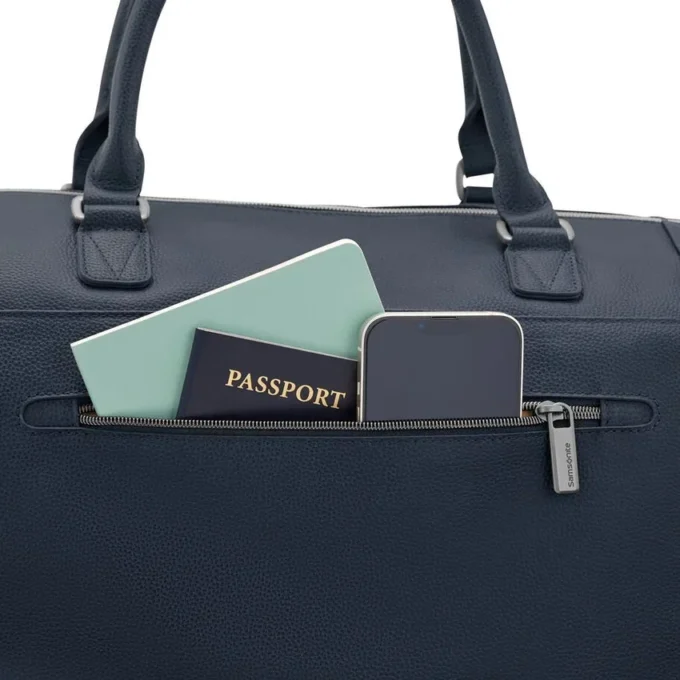 Klassisk weekendväska i skinn