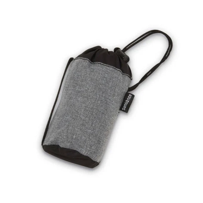 Uppblåsbar kudde med förvaringspåse