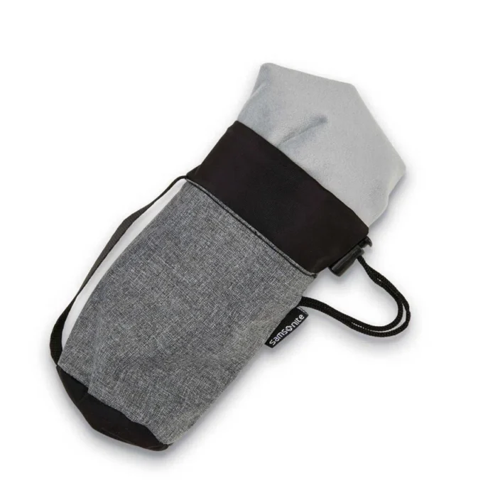 Uppblåsbar kudde med förvaringspåse